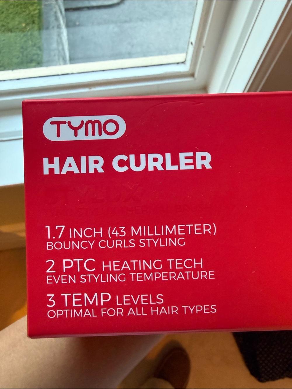 TYMO Red 1.7-inch Hair Curler — 3 Temperature Levels